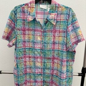 Alfred Dunner Multicolor Plaid Men's Shirt